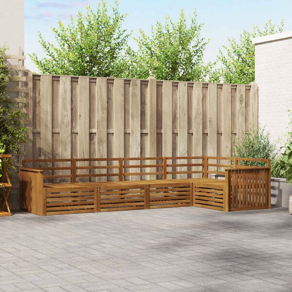 vidaXL Conjunto de Sof&aacute;s para Exterior 5 pcs Natural