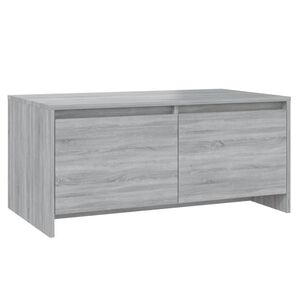vidaXL Mesa de centro 90x50x41,5 cm derivados madeira cinzento sonoma