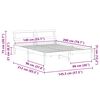 vidaXL Estrutura da Cama com cabeceira Marrom Cera 140 x 200 cm