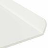 vidaXL Prateleira Flutuante 4 pcs Branco 100 x 18 x 2,5 cm A&ccedil;o