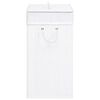 vidaXL Cesto para roupa suja c/ 2 sec&ccedil;&otilde;es 100 L bambu branco