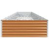 vidaXL Canteiro de jardim elevado 970 x 100 x 36 cm Aço Galvanizado