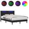 vidaXL Estrutura da Cama Preto 160 x 200 cm Couro Sint&eacute;tico