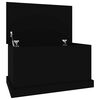 vidaXL Caixa de arruma&ccedil;&atilde;o 70x40x38 cm derivados de madeira preto
