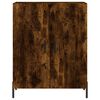 vidaXL Arm&aacute;rio alto 69,5x34x180 cm madeira processada carvalho fumado