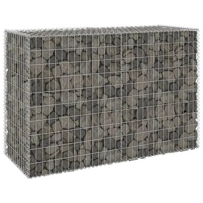 vidaXL Muro gabião com tampas aço galvanizado 150x60x100 cm