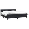 vidaXL Cama com molas/colch&atilde;o 180x210 cm veludo preto