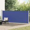 vidaXL Toldo lateral retr&aacute;til para p&aacute;tio 600x160 cm azul