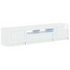 vidaXL Gabinete de TV LED UTRECHT 3 unid. Branco Brilhante