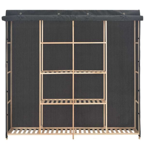 vidaXL Roupeiro 173x40x170 cm tecido cinzento