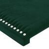 vidaXL Cabeceiras verde-escuro 200x5x78/88 cm veludo