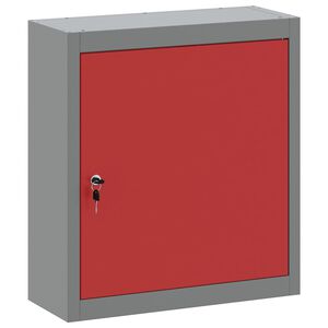 vidaXL Arm&aacute;rio de Ferramentas Vermelho e Cinza 50 x 20 x 55 cm