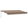vidaXL Toldo retr&aacute;til Cinzento-acastanhado 3 x 2 m tecido
