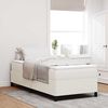 vidaXL Cama Box Creme 100 x 200 cm Veludo