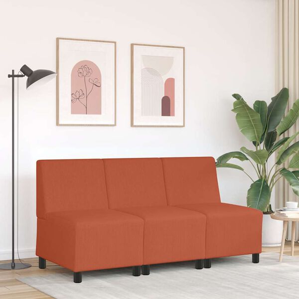 vidaXL | Unidade de Sofá Modular Sem Braços | Laranja 55 x 74 x 82 cm