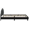 vidaXL Estrutura de Cama Infantil com Cabeceira Preto 90 x 200 cm