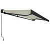 vidaXL Toldo manual com caixa 500x300 cm creme