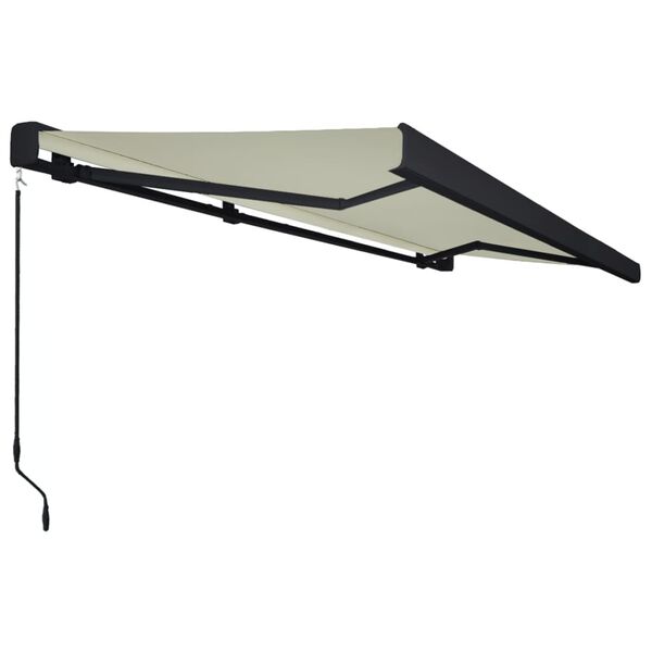 vidaXL Toldo manual com caixa 500x300 cm creme