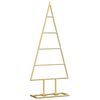 vidaXL Árvore de Natal para decoração 60 cm metal preto
