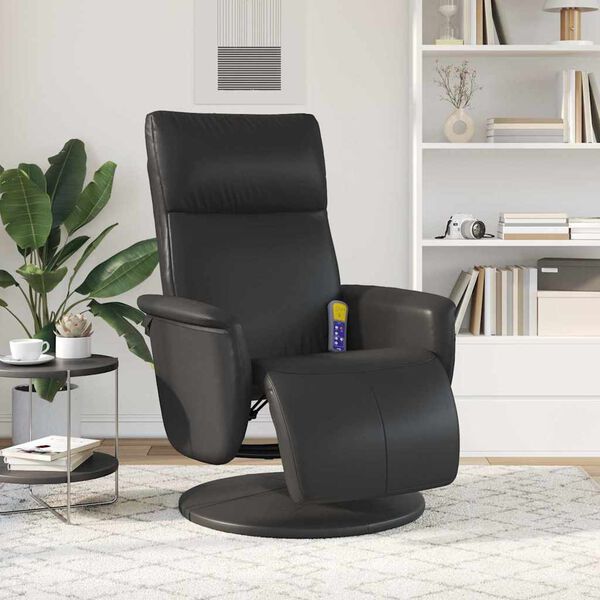 vidaXL Cadeira de Massagem Recliner Preto 71 x 90 x 105 cm