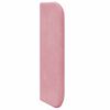 vidaXL Orelha de Cabeceira Rosa 40,5 x 40,5 x 4 cm Veludo