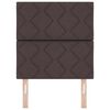 vidaXL Cabeceira com cabeceira Marrom Escuro 80 cm Couro Sint&eacute;tico