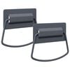 vidaXL Ma&ccedil;anetas de Arm&aacute;rio 2 unid. Antracite 85 x 45 mm Metal