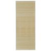Tapete retangular bambu 150 x 200 cm natural