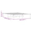 vidaXL Estrutura de cama 160x200 cm metal preto