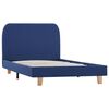 vidaXL Estrutura de cama 90x200 cm tecido azul