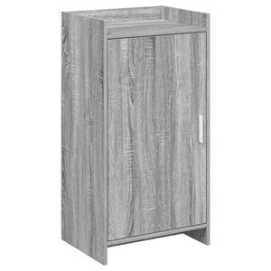 vidaXL Arm&aacute;rio de Sapatos com porta Sonoma cinzento 48 x 36 x 92 cm