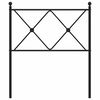 vidaXL Cabeceira de substitui&ccedil;&atilde;o 75 cm metal branco