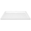 vidaXL Base de chuveiro com pontos 70x100x4 cm ABS branco
