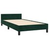 vidaXL Estrutura de cama sem colch&atilde;o 80x200 cm veludo verde-escuro