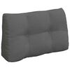 vidaXL Travesseiro para Costas Cinza Escuro 80 x 24 x 50 cm tecido