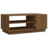 vidaXL Mesa centro 102x55x43 cm derivados de madeira carvalho castanho