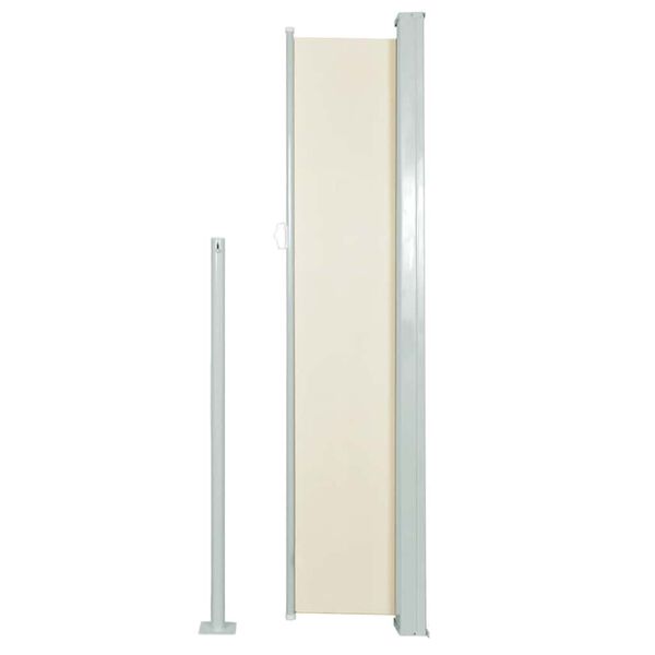 vidaXL Toldo lateral retrátil 120x300 cm creme