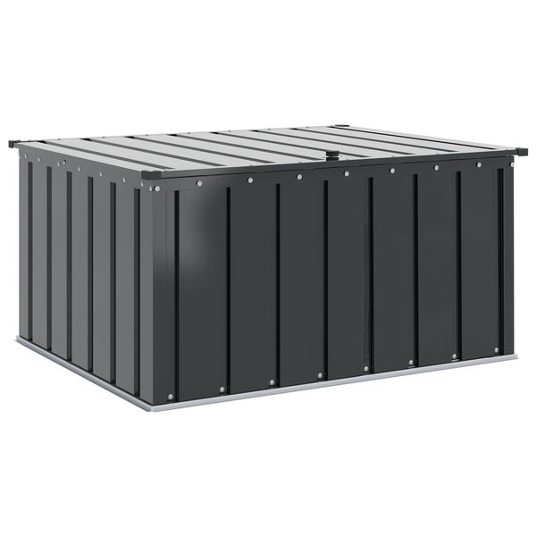 vidaXL Caixa de Armazenamento para Jardim Preto 101 x 82 x 50 cm A&ccedil;o