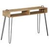 vidaXL Mesa consola em madeira de mangueira maci&ccedil;a 115x35x76 cm