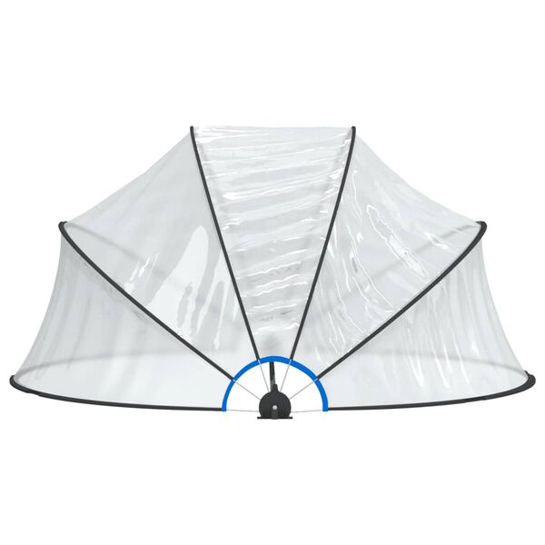 vidaXL Cúpula de piscina redonda 315x158 cm PVC