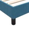 vidaXL Cama com molas/colch&atilde;o 140x210 cm veludo azul-escuro