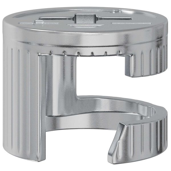 vidaXL Porcas de Fecho Cam 12 pcs Prateado 15 x 11,5 mm Metal