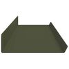 vidaXL Prateleira Flutuante 2 pcs Verde Oliva 100 x 9 x 2,5 cm A&ccedil;o