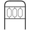 vidaXL Cabeceira de substitui&ccedil;&atilde;o 75 cm metal preto