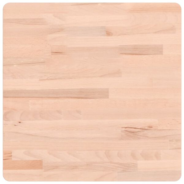 vidaXL Tampo de mesa quadrado 50x50x2,5 cm madeira de faia maci&ccedil;a