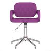 vidaXL Cadeiras de jantar girat&oacute;rias 4 pcs couro art. roxo