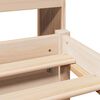 vidaXL Cama com estante sem colch&atilde;o 90x190 cm pinho maci&ccedil;o