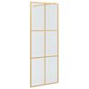 vidaXL Parede de Chuveiro Walk-in Ouro 80 x 195 cm vidro temperado