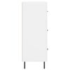 vidaXL Aparador 69,5x34x90 cm madeira processada branco