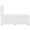 vidaXL Cama boxspring com colch&atilde;o 120x190 cm couro artificial branco